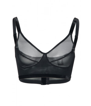 BRA LE JOURNAL INTIME "VELVET" WITH HOOKS (BLACK)