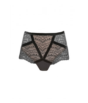 PANTS BRIEFS LE JOURNAL INTIME "MARIE-ANTOINETTE" HIGH-WAISTED BRIEFS (BLACK)