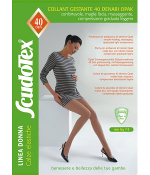 466_cap Колготки компрессионные Скудотекс , антиварикозные (7-9 mmHg) 40 den беж(cappuc) для беременных